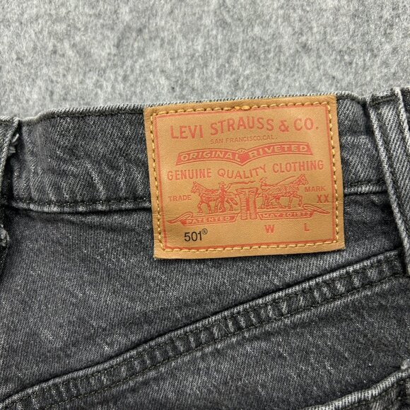 Levi's 501 Premium Original Fit Cut Off Shorts Women's Size 26 Button Fly Denim - Picture 3 of 13